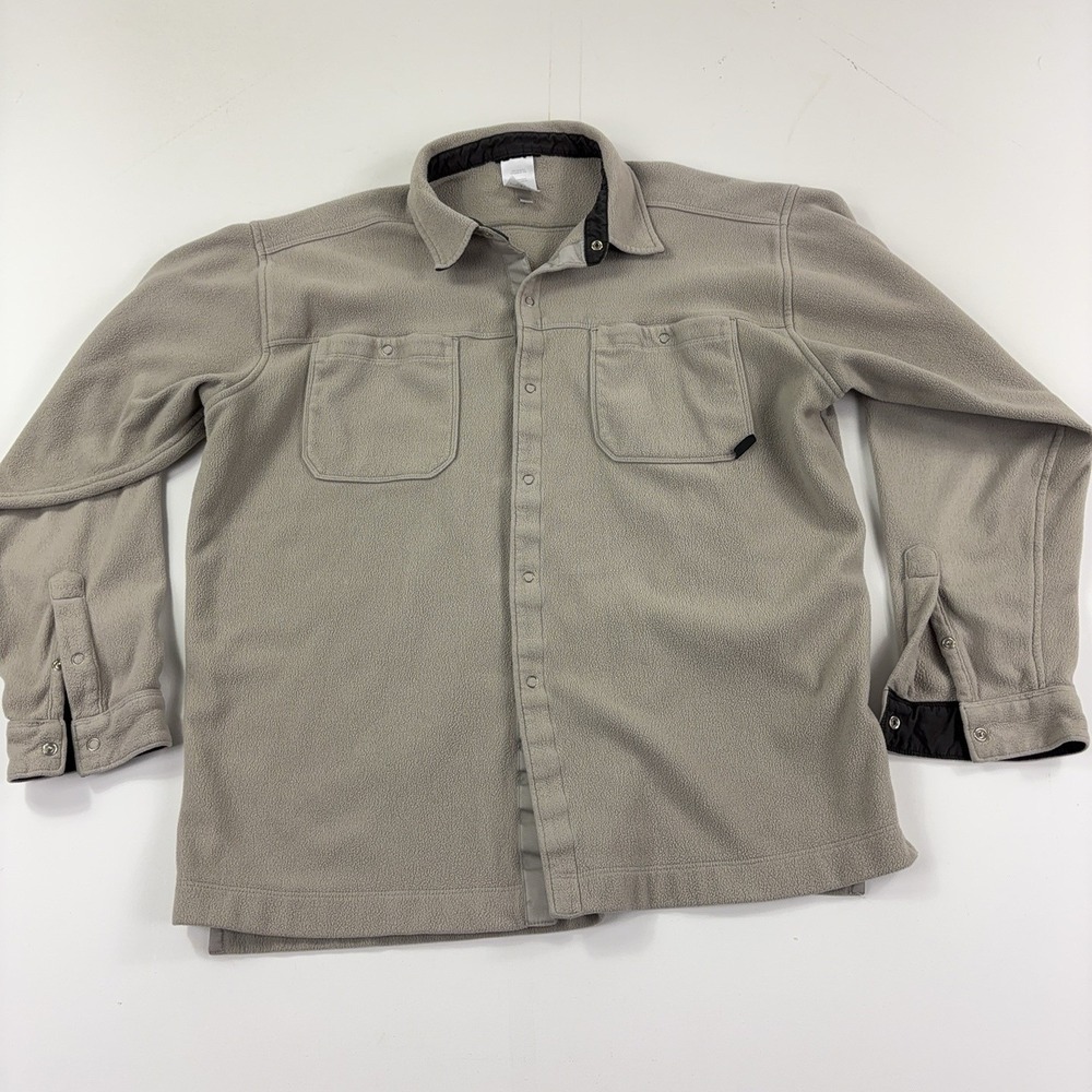 Vintage Patagonia Micro Synchilla Fleece Shirt Men's Large Beige Snap 2006 27311